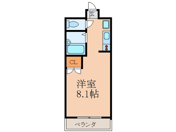 ﾗｳﾑ江坂の物件間取画像